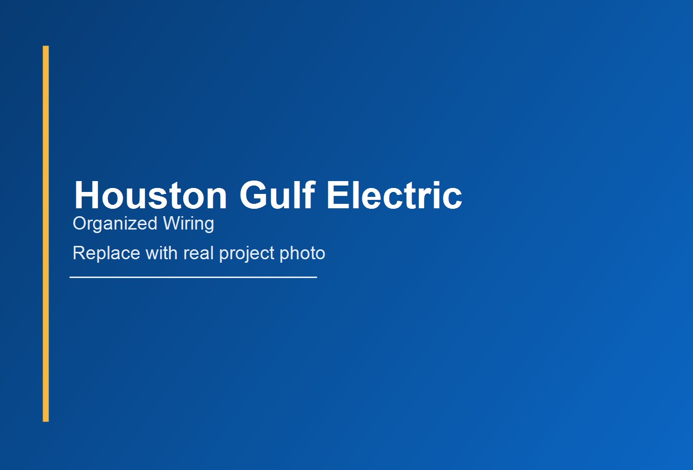 Organized electrical wiring in a service panel