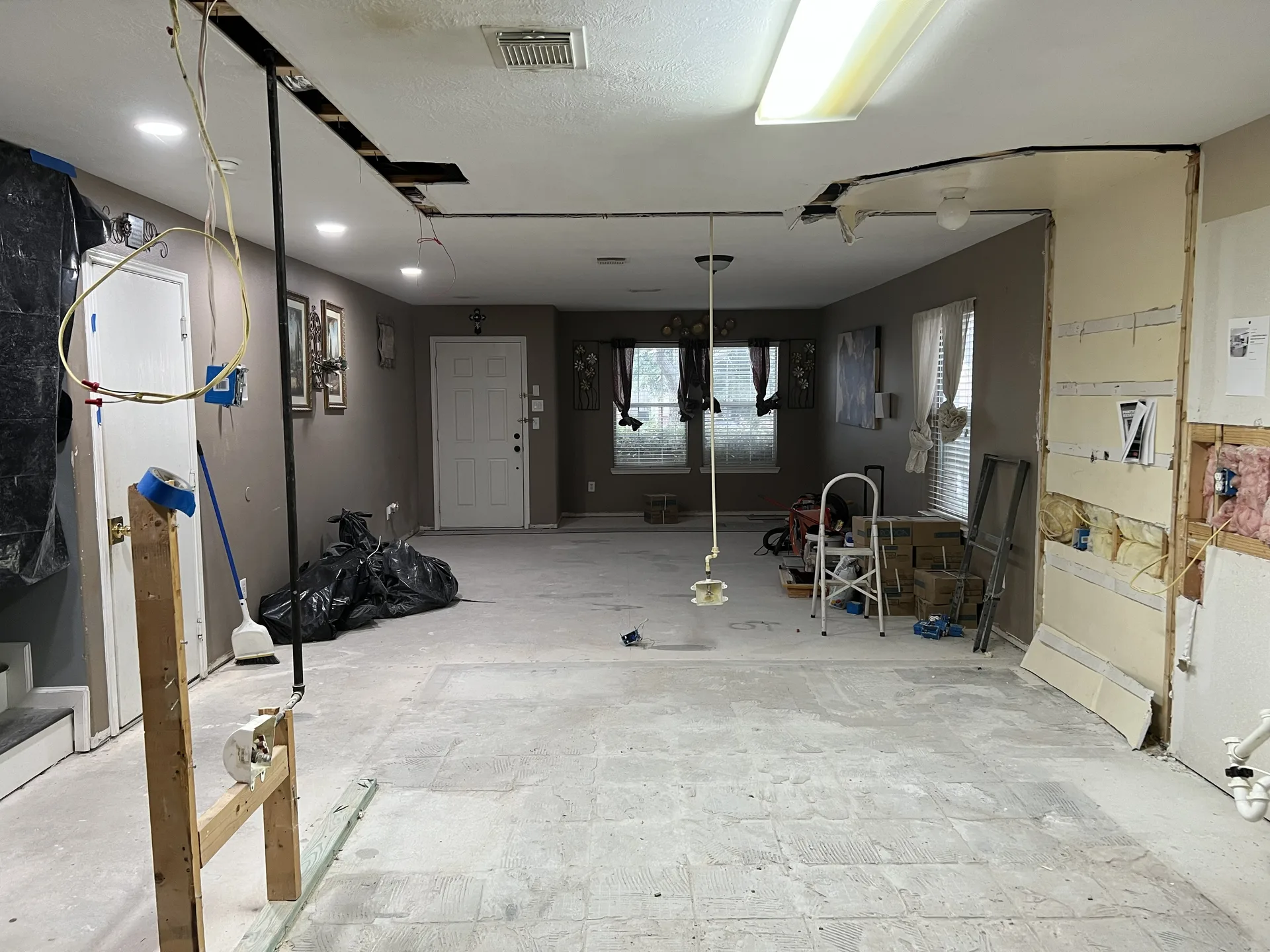 Before electrical remodel work