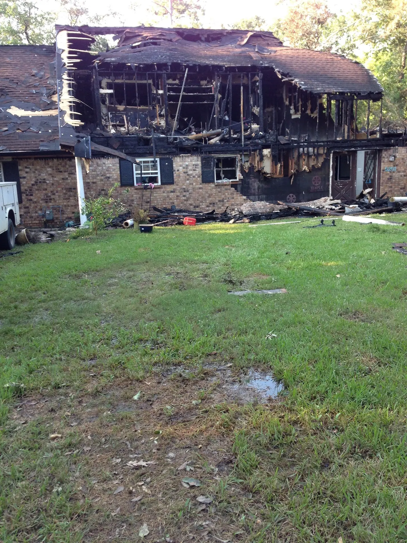 House fire damage related to unsafe aluminum wiring connections